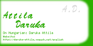 attila daruka business card